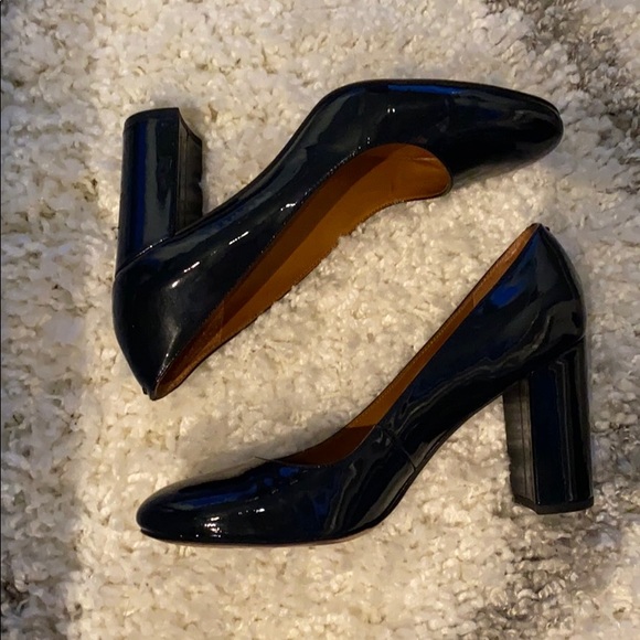franco sarto navy heels